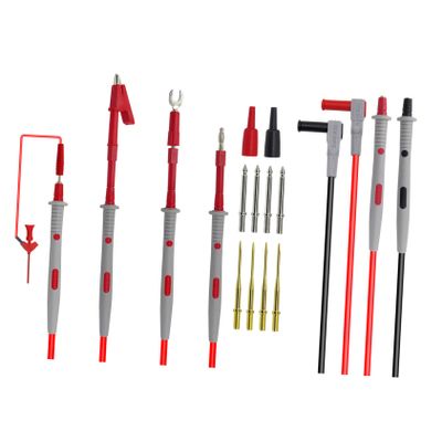 HOMOCONO 16-Piece Multimeter Test Hook Set with Replaceable Tips