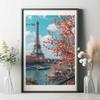 5D Diamond Painting for Adults, Tree and Eiffel Tower, DIY Round Diamond Painting Set, 50 x 70 cm view 2