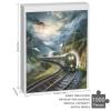 Train Wooden Puzzle, 1,000 Pieces – Impossible Puzzle for Adults and Families view 3