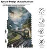 Train Wooden Puzzle, 1,000 Pieces – Impossible Puzzle for Adults and Families view 4