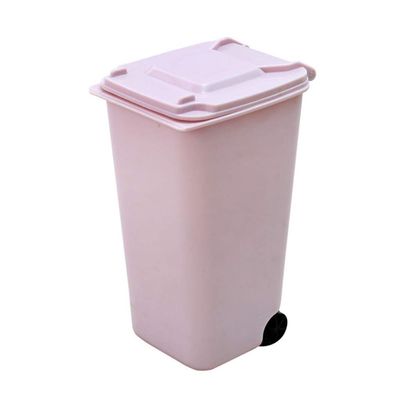 Fabric Organizer Desk Holder, Plastic Pen Cup, Pink, One Size