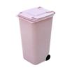 Fabric Organizer Desk Holder, Plastic Pen Cup, Pink, One Size view 1