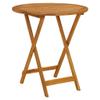 Xichuzi 3-Piece Bistro Set with Leaf-Pattern Fabric and Solid Wood view 3