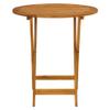 Xichuzi 3-Piece Bistro Set with Leaf-Pattern Fabric and Solid Wood view 4