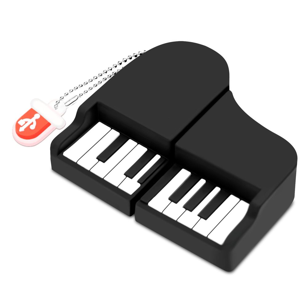 BORLTER CLAMP 64GB Piano-Shaped USB 2.0 Flash Drive