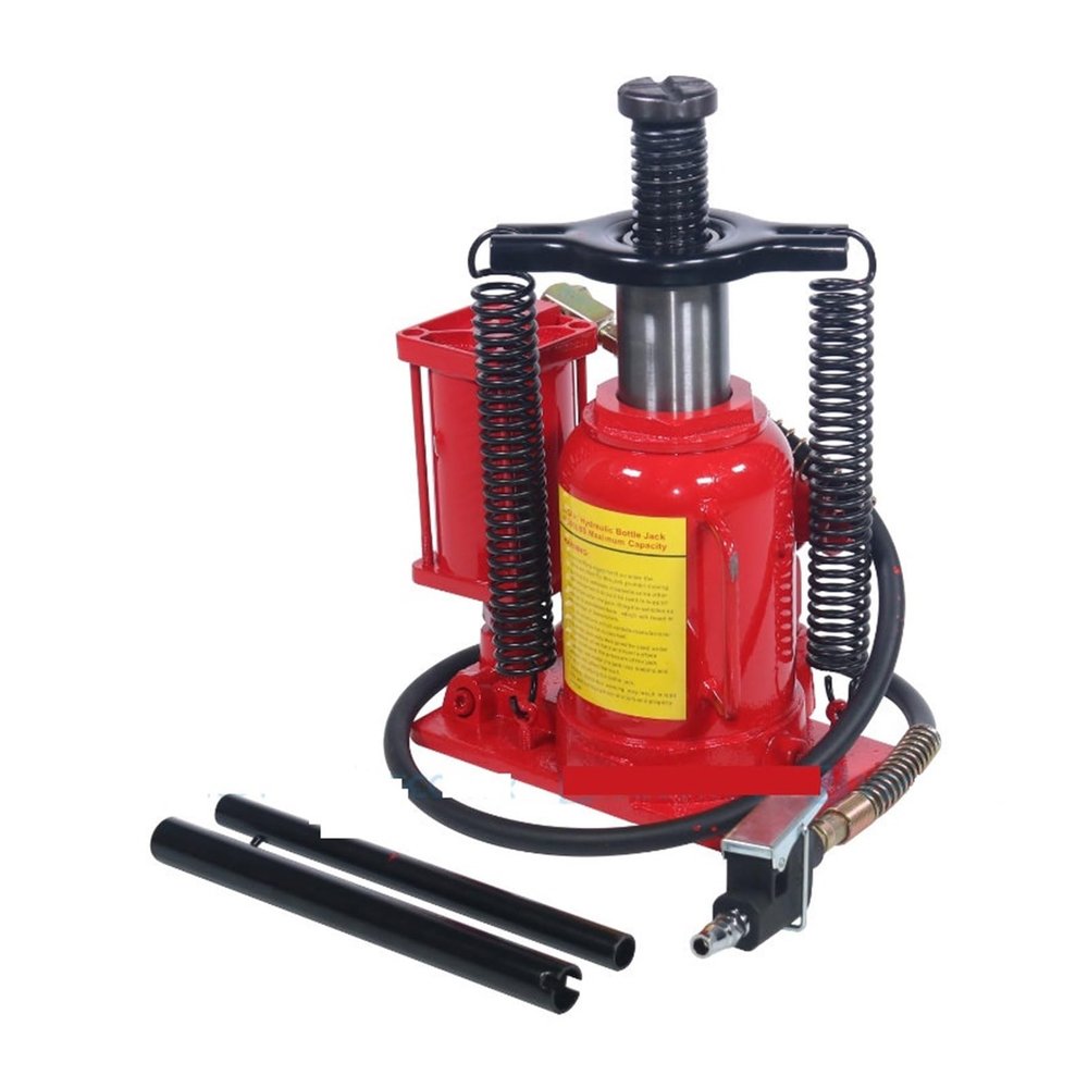 Hydraulic Floor Jack for Cars, Pneumatic Air-Hydraulic Bottle Jack with Manual Hand Pump, 20 Tons, 40,000 lb, Heavy-Duty Lifting Tool for Repairing Cars, Trucks, and Travel Trailers