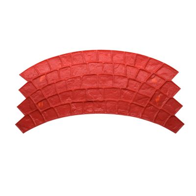 sjdoPulse European Fan Concrete Stamp, Decorative Textured Mat, Polyurethane Stamp Skin for Fan-Patterned Paths (Style 10)