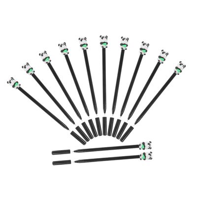 SHOWERORO 12-Pack Panda Gel Pens, Water-Based Ink, 0.5 mm