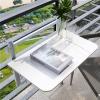 60 × 35 cm Folding Hanging Balcony Side Table, Adjustable view 1