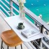 60 × 35 cm Folding Hanging Balcony Side Table, Adjustable view 4