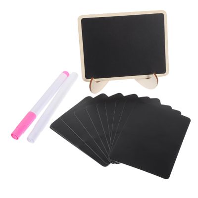 OFFSCH Mini Wooden Chalkboards with Marker Pens and Protective Films