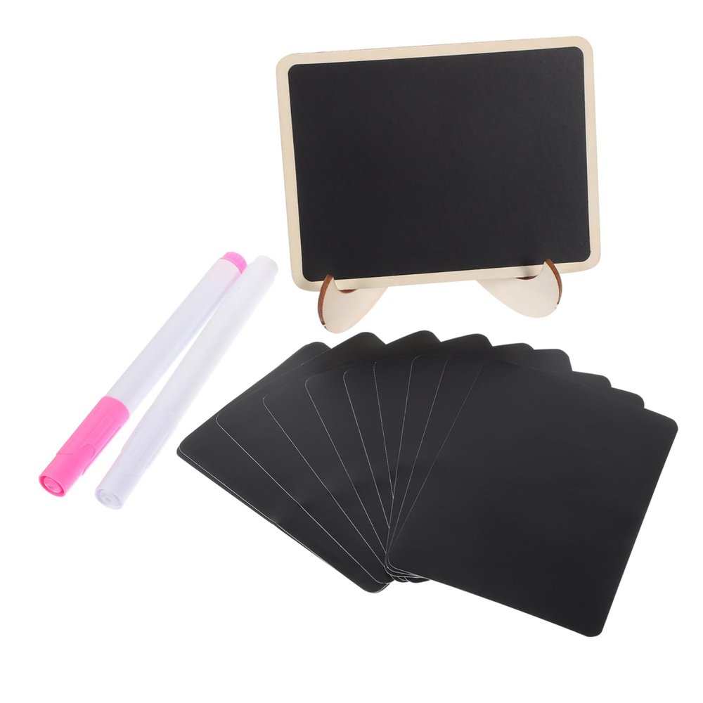OFFSCH Mini Wooden Chalkboards with Marker Pens and Protective Films