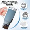 Paris Eiffel Tower Print Insulated Travel Coffee Cup, 304 Stainless Steel view 4