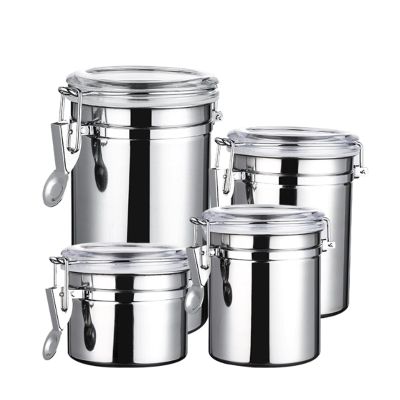 esmen 4-Piece Stainless Steel Food Storage Containers