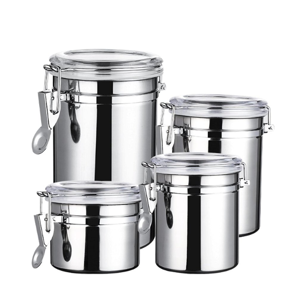 esmen 4-Piece Stainless Steel Food Storage Containers