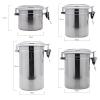 esmen 4-Piece Stainless Steel Food Storage Containers view 2