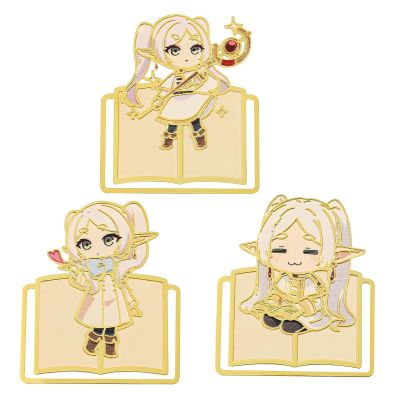 WDLYAN Anime Frieren: Beyond Journey's End Bookmarks, 3-Pack, Stainless Steel