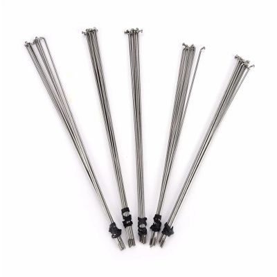 GSCLZ 10-Piece 14G Steel Bicycle Spokes with Nipples, 253–290 mm