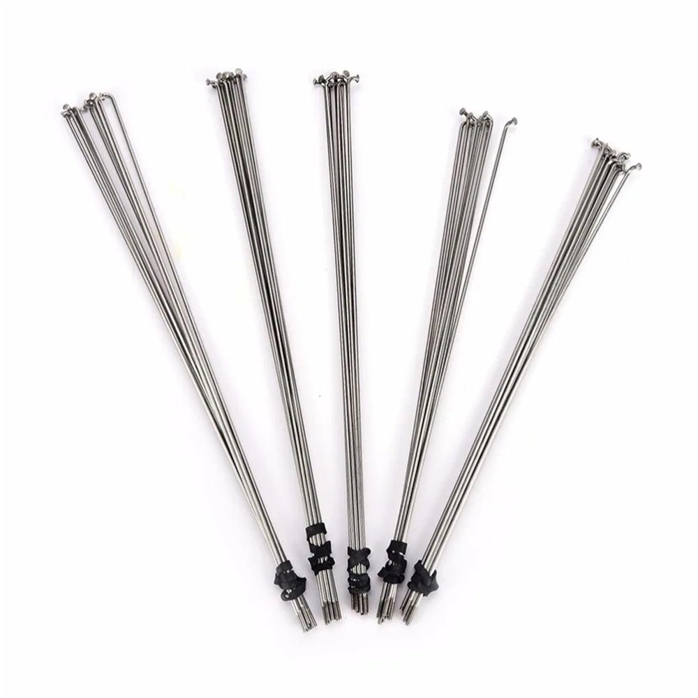GSCLZ 10-Piece 14G Steel Bicycle Spokes with Nipples, 253–290 mm