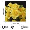 KLWQR Hand Towels with Yellow Roses, Microfiber, Absorbent, Soft, Decorative, 2-Pack view 2