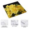 KLWQR Hand Towels with Yellow Roses, Microfiber, Absorbent, Soft, Decorative, 2-Pack view 4