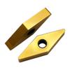 Hunricho2 2-Piece VNMG160404/08 CBN-4 / WNMG080404/08 CBN-6 Gold Superhard CBN Inserts for Hardened Steel (VNMG160408 CBN-4) view 2