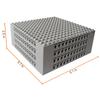 8-Piece Baseplate Multipack, Classic 16 x 16 Building Baseplates for Pixel Art and Wall Displays, Compatible with Major Building Block Brands (Gray) view 2