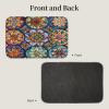 Mexpekil Dark Colorful Mandala Flower Doormat, 40 x 60 cm view 2