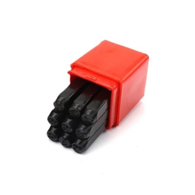 JKUHA DIY Leather Stamping Tools, Digital Leather Letter Stamps, Logo-Making Set (9 Pieces, 4)