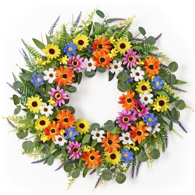 Dremisland 55 cm Eucalyptus Wreath, Year-Round Front Door Decor