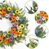 Dremisland 55 cm Eucalyptus Wreath, Year-Round Front Door Decor view 3