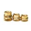 100-Pack M1.4 × 3 × 2.3 Brass Knurled Heat-Set Insert Nuts view 3