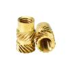 100-Pack M1.4 × 3 × 2.3 Brass Knurled Heat-Set Insert Nuts view 4