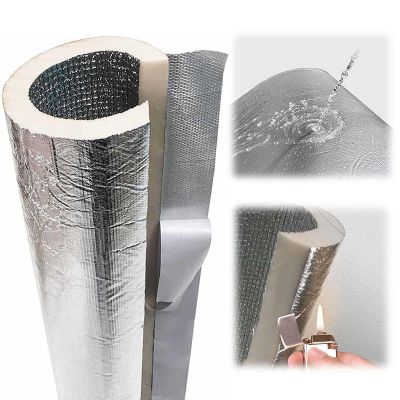 Heating Pipe Insulation, Frost Protection, Outdoor Use, ID 25/27/32/34/43/52/65/76/90/114/133/165 mm, 1 Piece (25 mm/1 in)