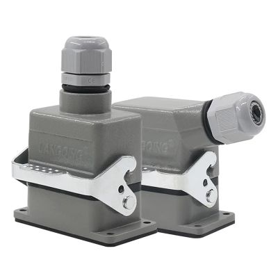 ZYUIOTHJK HDC-HE-006 6-Pin Rectangular Heavy-Duty Connector, Waterproof, for Aviation, 500 V, 16 A (Top Line)