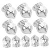INOOMP 20-Pack Silver Flagpole Balls, PP Plastic Finials, 10 mm Inner Diameter view 1