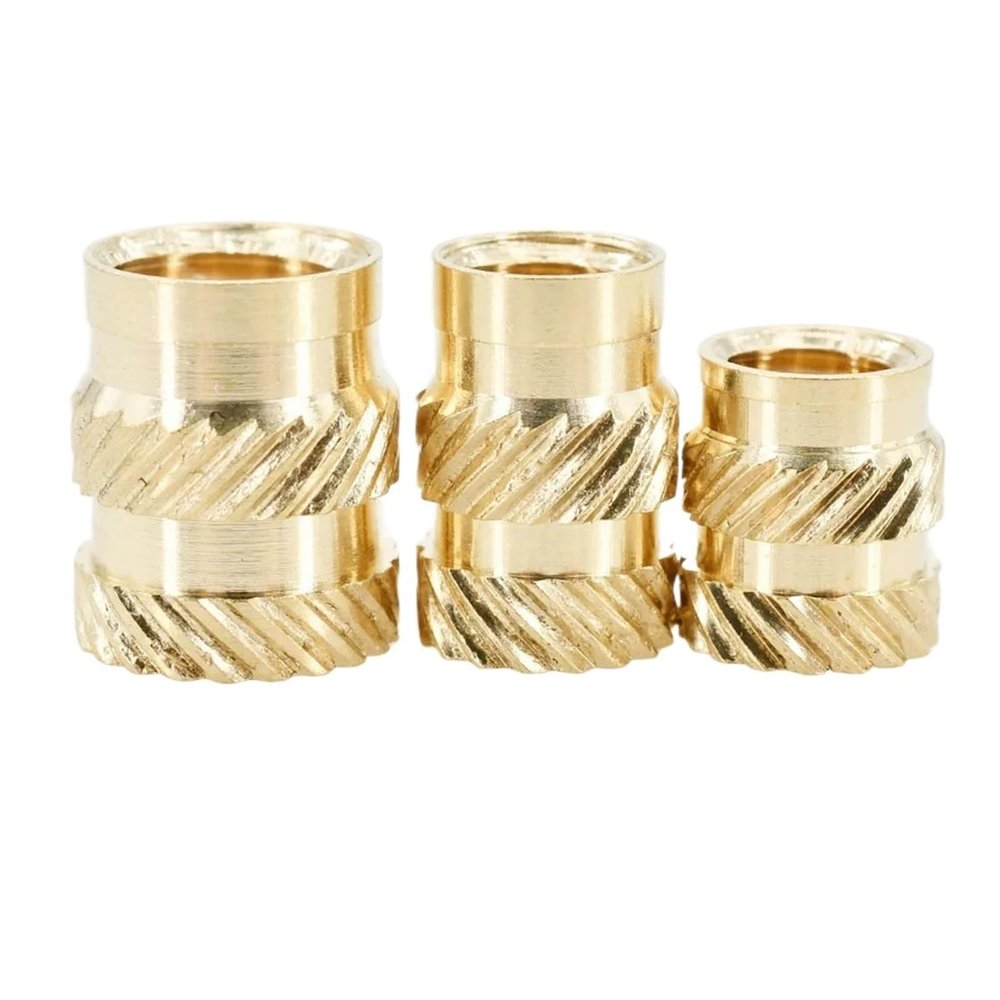 250/1000 pcs M2 M2.5 M3 M4 M5 M6 Heat-Set Brass Threaded Inserts for 3D Printing, Knurled, M6 (350 pcs, M5×4×7)