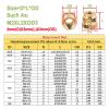 250/1000 pcs M2 M2.5 M3 M4 M5 M6 Heat-Set Brass Threaded Inserts for 3D Printing, Knurled, M6 (350 pcs, M5×4×7) view 2