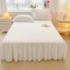 Highdi Elastic Ruffled Bed Skirt, Purple, 180 x 200 cm view 2