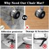 Floor Protection Mat for Office/Gaming Chair, 160 x 170 cm view 4