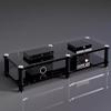 Generic Multi-Tier AV Media Stand, Shock-Absorbing Stereo Rack, Black view 1