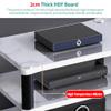 Generic Multi-Tier AV Media Stand, Shock-Absorbing Stereo Rack, Black view 4