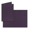 250 B6 Folded Cards – Aubergine (Purple), Blank, 12 x 17 cm view 1
