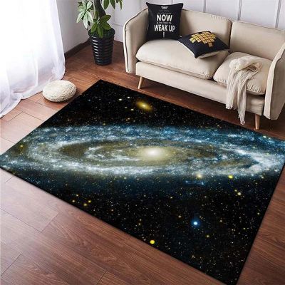 3D-Printed Fluffy Flannel Area Rug – Galaxy, Planet & Fantasy