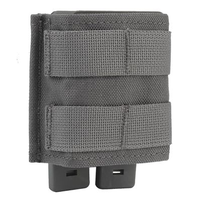 Peminkoo MOLLE Single 7.62 Mag Pouch, Short FAST Pouch with KYWI Kydex Wedge Insert, Gray