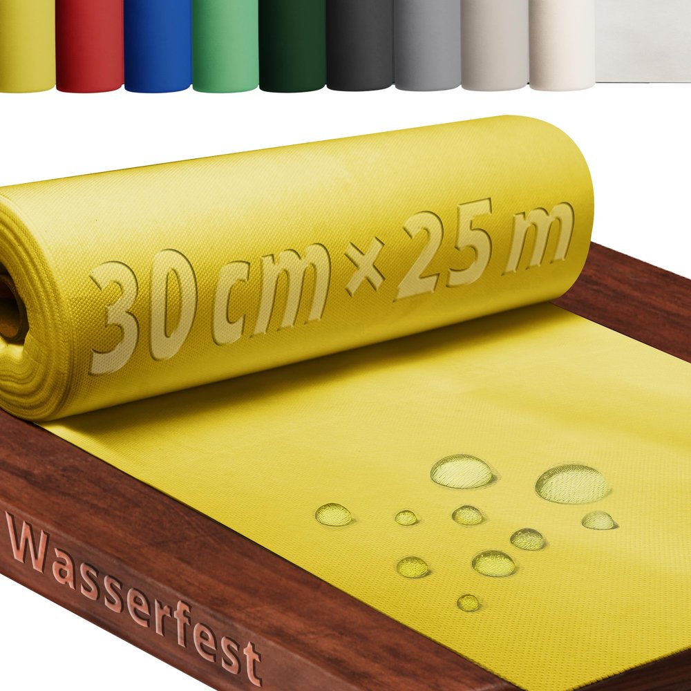 DecoHomeTextil Nonwoven Table Runner Roll 0.3 x 25 m, Yellow