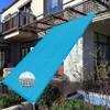HDPE Sun Shade Sail, Breathable, 3.5 x 8 m, UV-Resistant, Square view 2