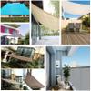 HDPE Sun Shade Sail, Breathable, 3.5 x 8 m, UV-Resistant, Square view 3