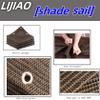 HDPE Sun Shade Sail, Breathable, 3.5 x 8 m, UV-Resistant, Square view 4