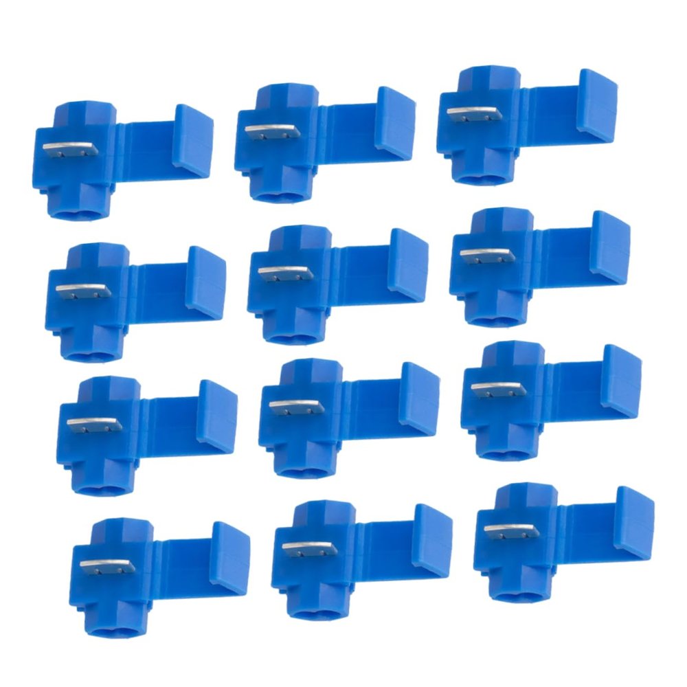 T-Shaped Solderless Wire Connectors, 100 Pack, 600V 15A